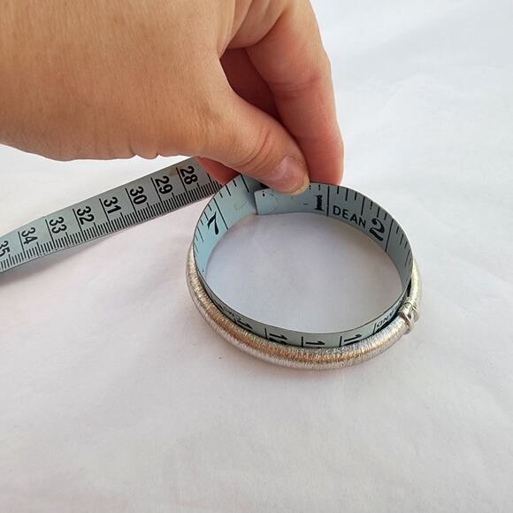 Veronese Italy Vermeil Silver 925 Brushed Hinged Scanalato Bangle Bracelet New - Picture 7 of 7